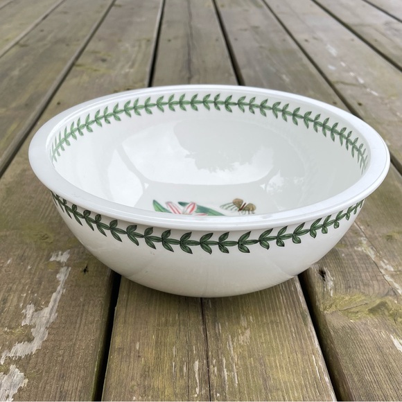 As Is**Portmeirion Botanic Garden Sovereign Shape 10” Salad Bowl Made in Britain - Picture 10 of 15